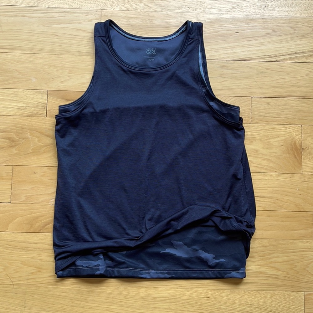 Athleta Girl layered tank size xl/14